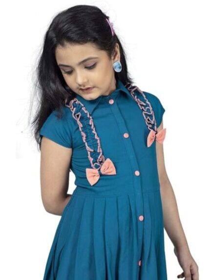 Fashion Dream Girl's Fit and Flare Knee Length Dress