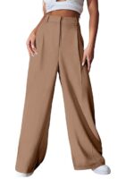 GRECIILOOKS Women High Rise High Waist Trousers Flared Korean Style Formal Pants| Elegant Workwear for Office, College & Events (Combo Pack of 2) - Image 2