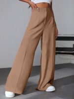GRECIILOOKS Women High Rise High Waist Trousers Flared Korean Style Formal Pants| Elegant Workwear for Office, College & Events (Combo Pack of 2)